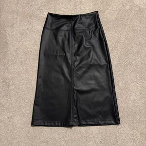 NWT A New Day Black Leather Skirt Size 8